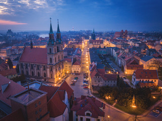 Obraz premium Panorama of Brzeg