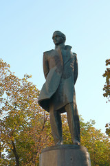 Russia, Moscow-September 15, 2019: the monument to Mikhail Yuryevich Lermontov