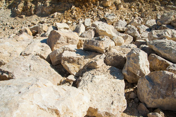 Production of stone at a forsaken quarry