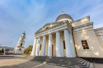 Fototapeta na wymiar The Metropolitan Cathedral Nativity of the Lord in Chisinau