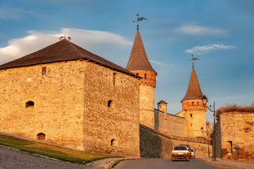 Fototapeta na wymiar Kamianets-Podilskyi Castle
