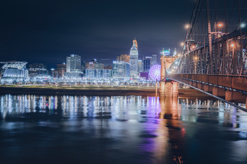 Cincinnati at night