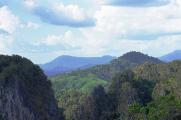 Obraz premium mountain landscape with clouds