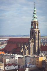 Fototapeta na wymiar St. Stanislaus and St. Wenceslaus Cathedral in Swidnica
