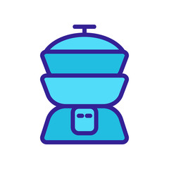 Obraz premium double boiler icon vector. double boiler sign. color symbol illustration