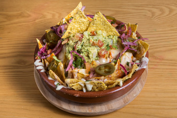 Plate of nachos.