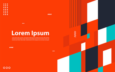 Abstract colorful geometric isometric background,