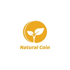 Natural Coin Logo Business and Vector