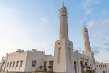 Fototapeta na wymiar abu dhabi khalifa city mosque 