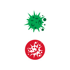 Virus Logo Template vector symbol