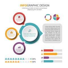 Infographic template design. Business presentation 