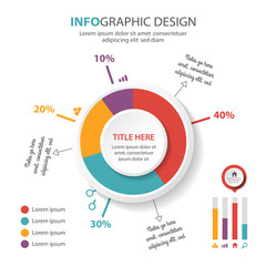 Infographic template design. Business presentation 