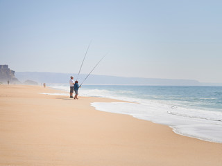 ishermans on the beach of Norte at Nazar&eacute;