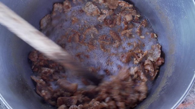 Cooking Mexican Carnintas and Chicharones