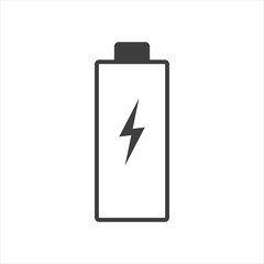 Fototapeta premium vector battery icon on a white background