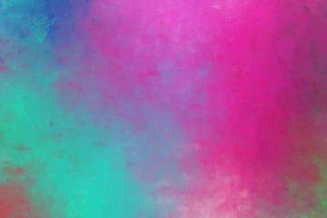 Naklejka premium beautiful abstract painting background texture with mulberry , light sea green and cadet blue colors. can be used as poster or background