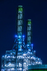 川崎・京浜工業地帯の工場夜景