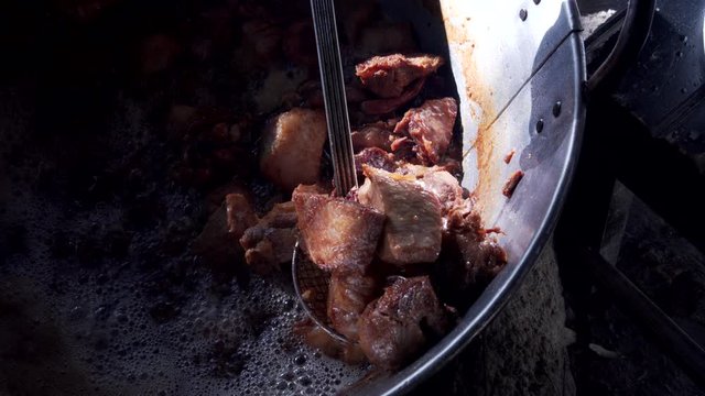 Cooking Mexican Carnintas and Chicharones
