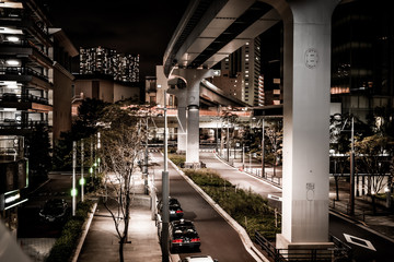 Fototapeta na wymiar 東京・汐留の夜景