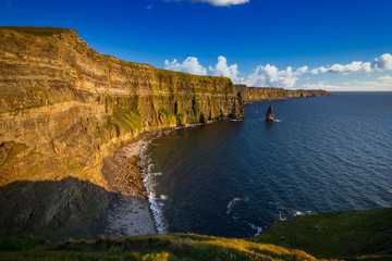 Amazing Cliffs of Moher in Ireland, County Clare.