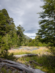 Obraz premium unshadowed path towards the mountain