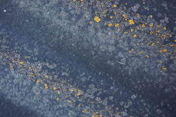 asphalt texture with blue paint