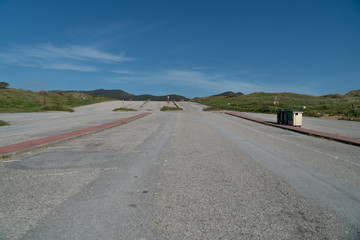 empty parking in liencres beach
