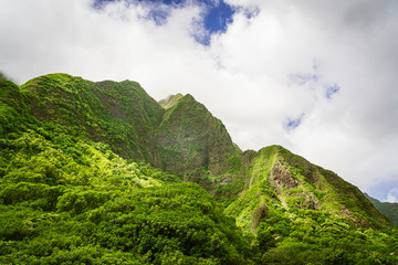 Green mountain in Maui National Park