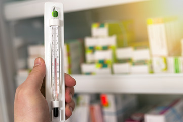 temperature in the pharmacy.