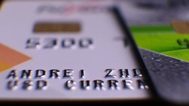 bank cards, credit cards. close-up, macro. e-commerce. business and finance.