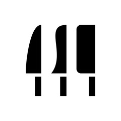 Knife glyph icon. Kitchen equipment glyph vector icon design. Restaurant set icon.