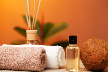 Natural organic coconut oil for skin care