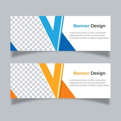 Fototapeta premium Vector abstract design banner web template.