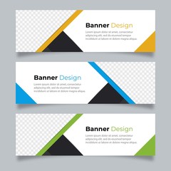 Fototapeta premium Vector abstract design banner web template.