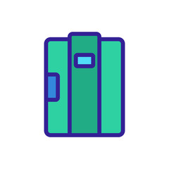 doors to refrigerated container icon vector. doors to refrigerated container sign. color symbol illustration