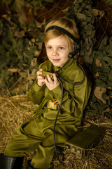 boy in uniform. on the holiday of May 9, Russia