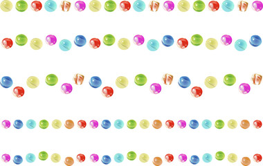 A set of decorative borders with marble illustrations.