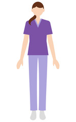 医療・看護の現場で働く女性のイラスト