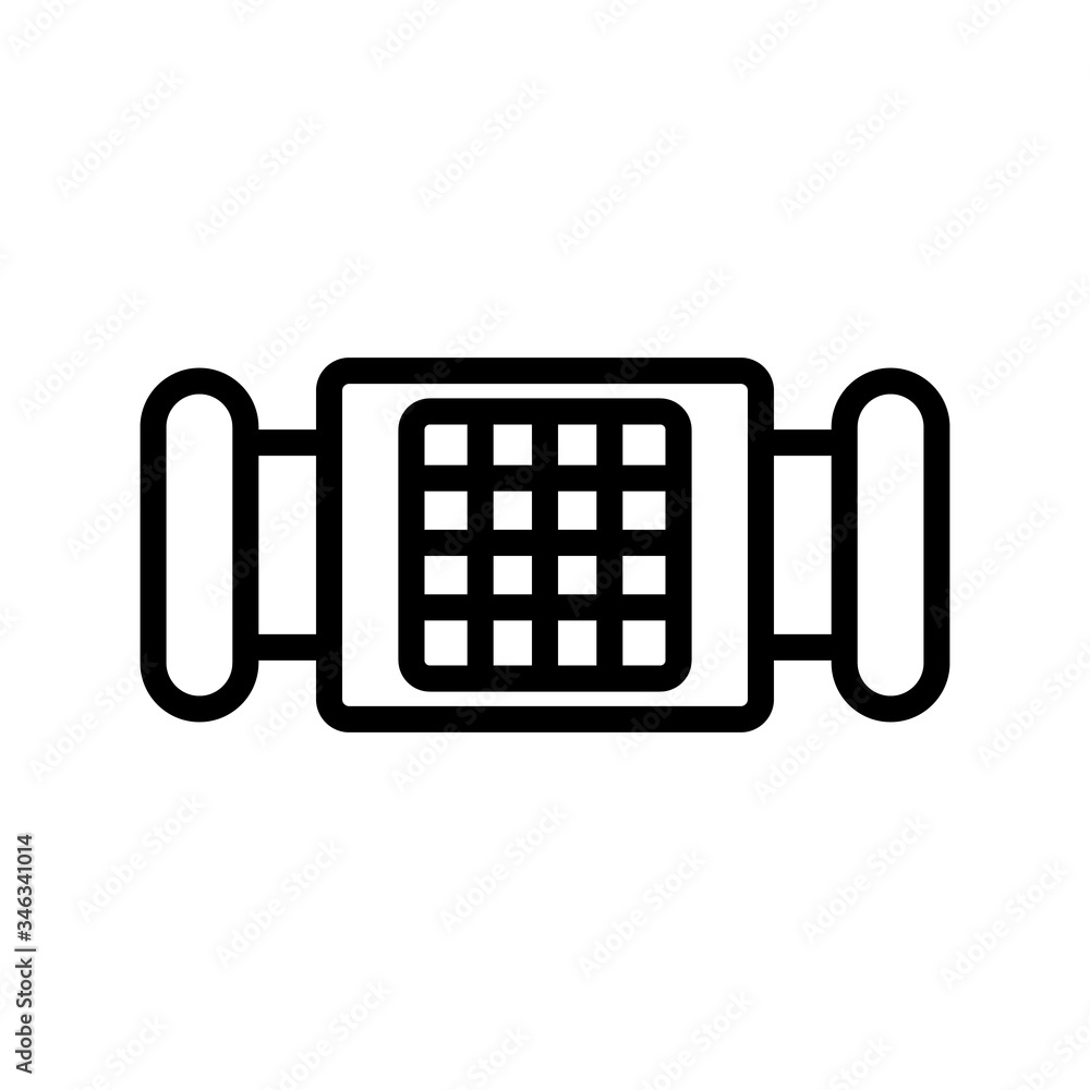 Poster manual mesh for grinding icon vector. manual mesh for grinding sign. isolated contour symbol illustr