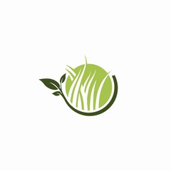 green leaf logo, green leaf icon