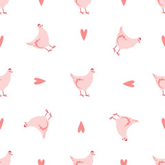 Cute Cartoon Hen, Chicken