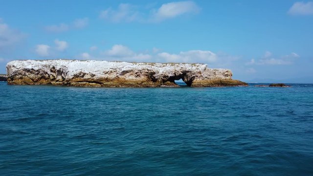 Landscapes from a tourist boat in the Marietas Islands National Park, Banderas Bay, Pacific Ocean, Riviera Nayarit, Nayarit State, Mexico, Central America, America