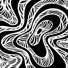 Obraz premium Brush abstract pattern. Grunge texture. Background. White and black vector.