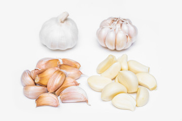 close up garlic ingredient for cooking