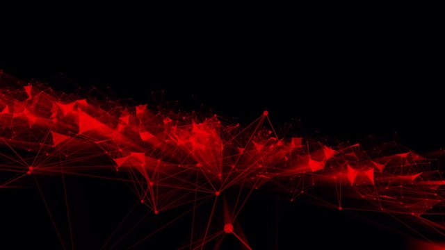 4k 3d abstract Digital background with graph made of nodes shaped performance text.abstract neon geometrical lines with moving triangles and connection dots. 