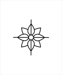 flower icon,vector best line icon.