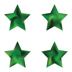 Obraz premium Set of pentagram colorful backgrounds.