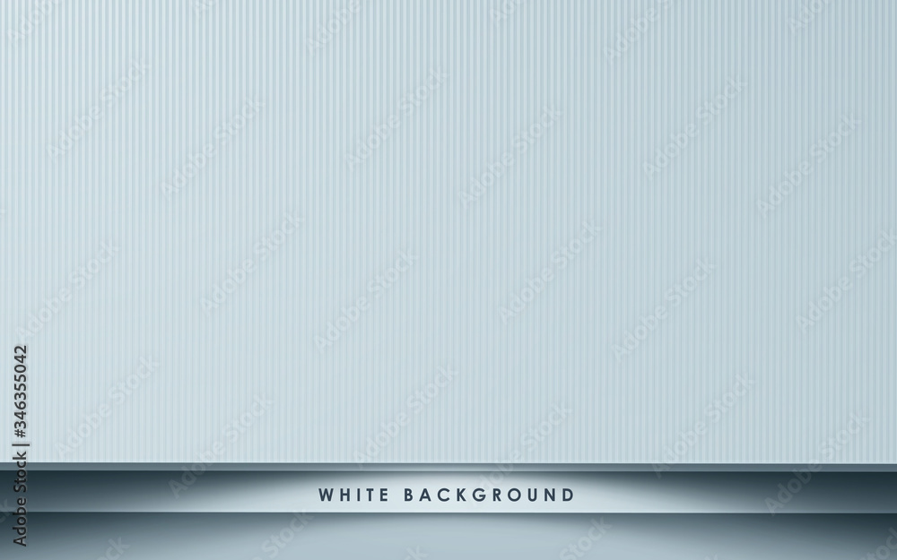 Poster white abstract background with overlap layers. gray texture layer effect decoration. realistic backd