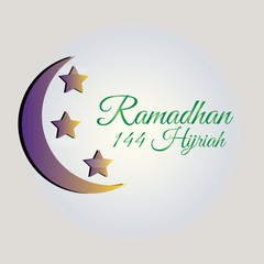 ramadan banner with decorative islamic lanterns