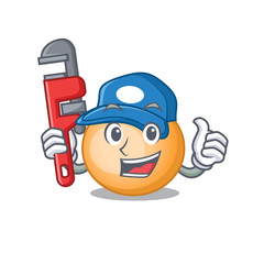 Staphylocuccus aureus Smart Plumber cartoon character design with tool